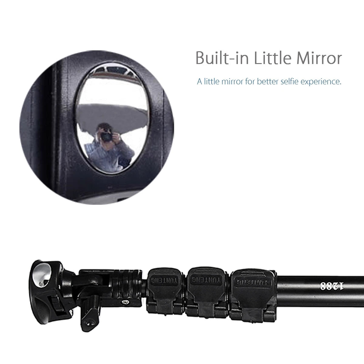 YunTeng 1288 Extendable bluetooth Remote Control  Selfie Stick Monopod for Phone Gopro Camera YunTeng 1288 Extendable bluetooth Remote Control  Selfie Stick Monopod for Phone Gopro Camera